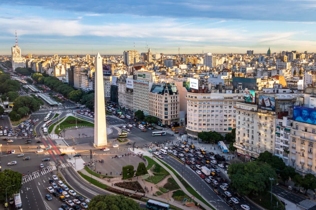 Avenida 9 de julio Buenos Aires Argentina