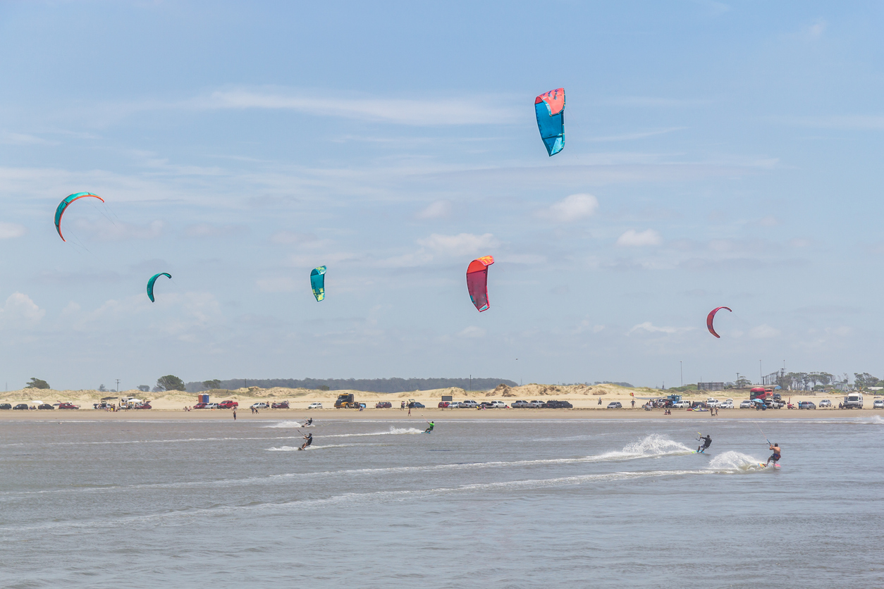 Kitesurfing na Praia do Cassino